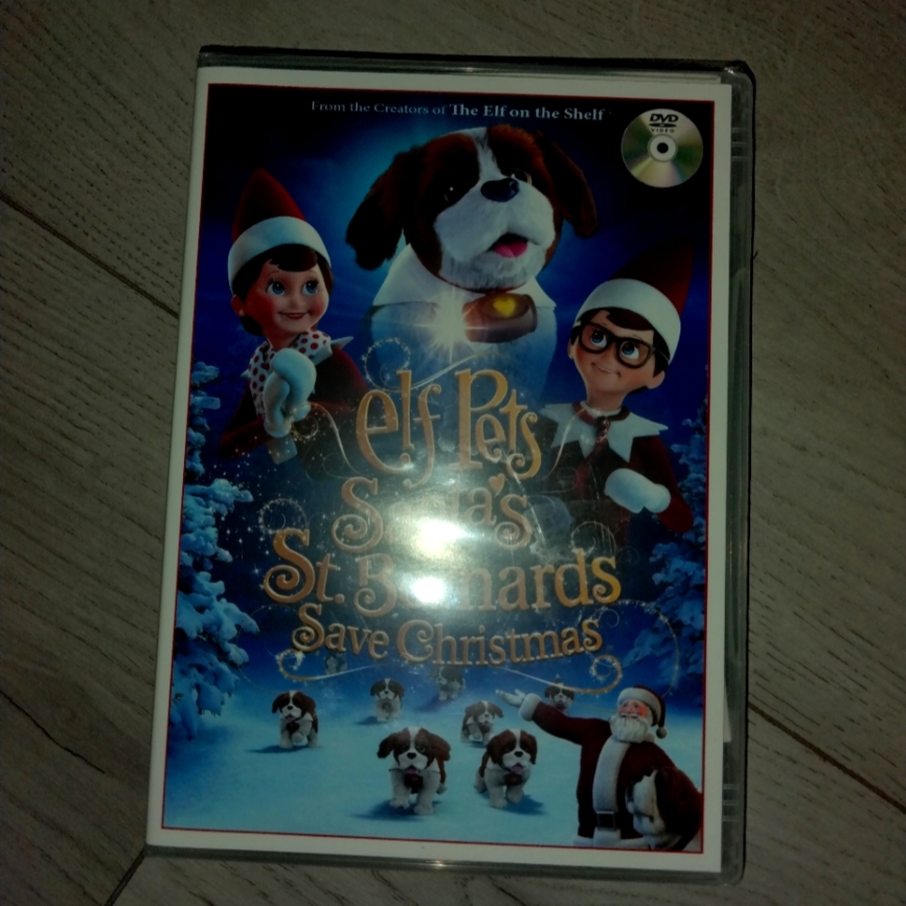 Elf Pets Santas St Bernard Saves Christmas DVD New Elf Lovers Elf on a shelf dog